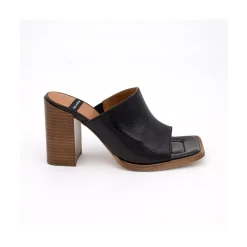ANGEL ALARCON Abba - Mule De Tacon Ancho Y Alto Sale