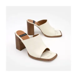 ANGEL ALARCON Abba - Mule De Tacon Ancho Y Alto Outlet