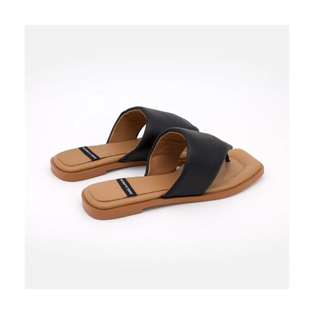 ANGEL ALARCON Andrews- Sandalias Planas De Dedo Acolchadas
