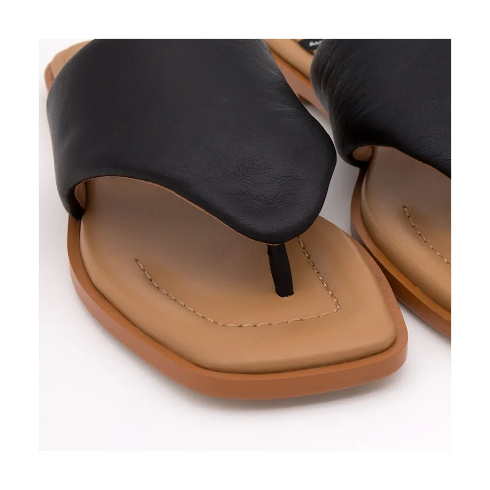 ANGEL ALARCON Andrews- Sandalias Planas De Dedo Acolchadas