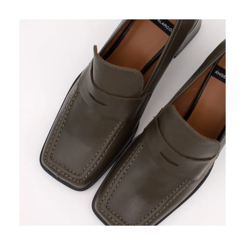 ANGEL ALARCON Belice - Mocasines De Mujer Con Tacon Alto Y Suela Gruesa Online