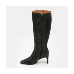 ANGEL ALARCON Benazir - Bota De Cana Alta Con Tacon Sale