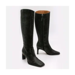 ANGEL ALARCON Benazir - Bota De Cana Alta Con Tacon Sale