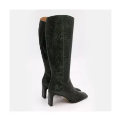 ANGEL ALARCON Benazir - Bota De Cana Alta Con Tacon Sale