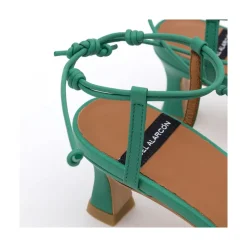 ANGEL ALARCON Brandy - Sandalia De Pala Fruncida Combinada Con Pulsera Corredera Clearance