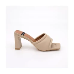 ANGEL ALARCON Capucine - Mule Acolchado De Piel Con Tacon Clearance