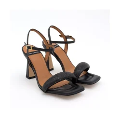 ANGEL ALARCON Carole Gem - Sandalia De Vestir Con Cristales Brillantes Y Tacon Alto Hot