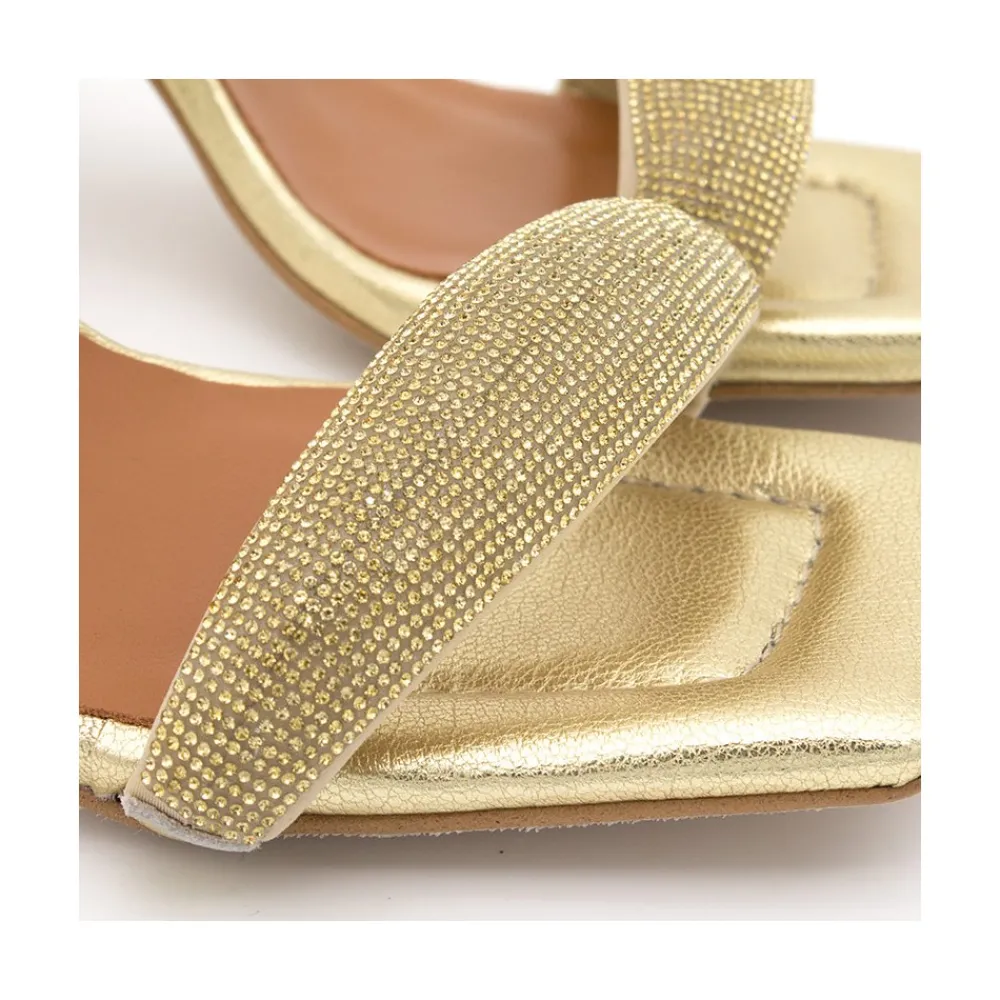 ANGEL ALARCON Carole Gem - Sandalia De Vestir Con Cristales Brillantes Y Tacon Alto Sale