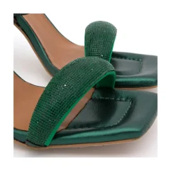 ANGEL ALARCON Carole Gem - Sandalia De Vestir Con Cristales Brillantes Y Tacon Alto Clearance