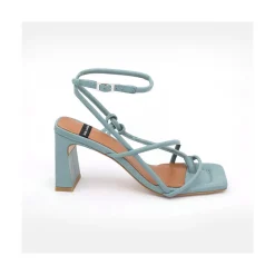 ANGEL ALARCON Catherine - Sandalia De Tacon De Dedo Con Cuerdas De Piel Discount