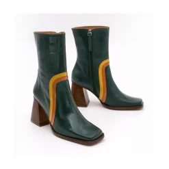ANGEL ALARCON Celine - Botines De Piel Con Adorno De Color Sale