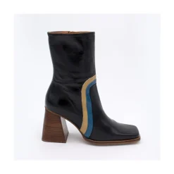 ANGEL ALARCON Celine - Botines De Piel Con Adorno De Color Discount