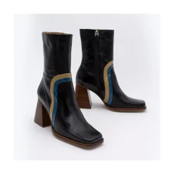 ANGEL ALARCON Celine - Botines De Piel Con Adorno De Color Discount