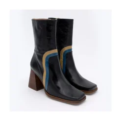ANGEL ALARCON Celine - Botines De Piel Con Adorno De Color Discount