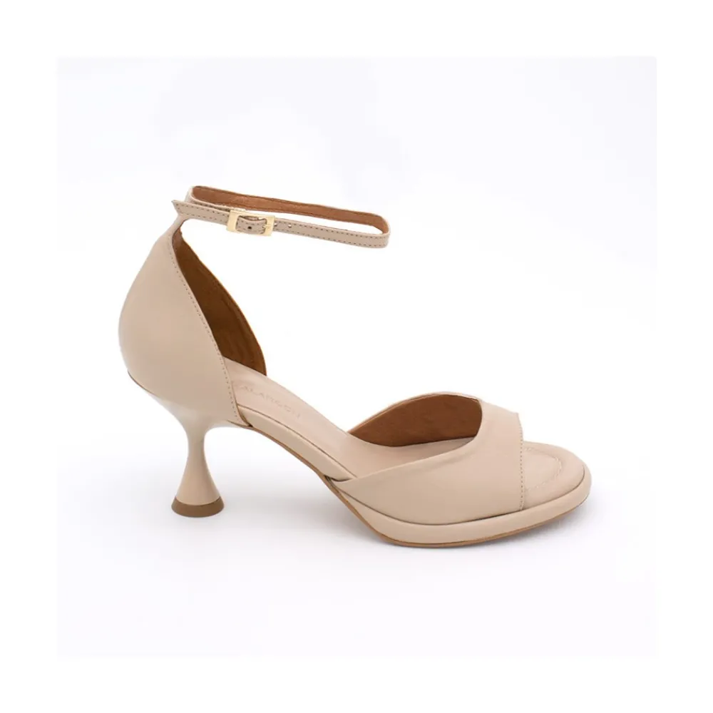 ANGEL ALARCON Dennis - Sandalia D'Orsay Con Tacon Medio De Diseno Conico New