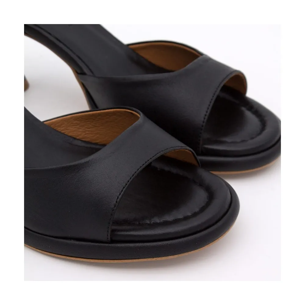 ANGEL ALARCON Dennis - Sandalia D'Orsay Con Tacon Medio De Diseno Conico Discount