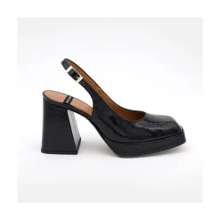 ANGEL ALARCON Dion - Zapato Destalonado Con Tacon Ancho Y Plataforma Clearance