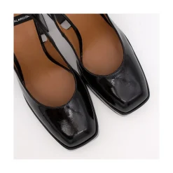 ANGEL ALARCON Dion - Zapato Destalonado Con Tacon Ancho Y Plataforma Clearance