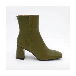 ANGEL ALARCON Enya - Botin De Pielcon Cremallera Interna Y Tacon Ancho Discount