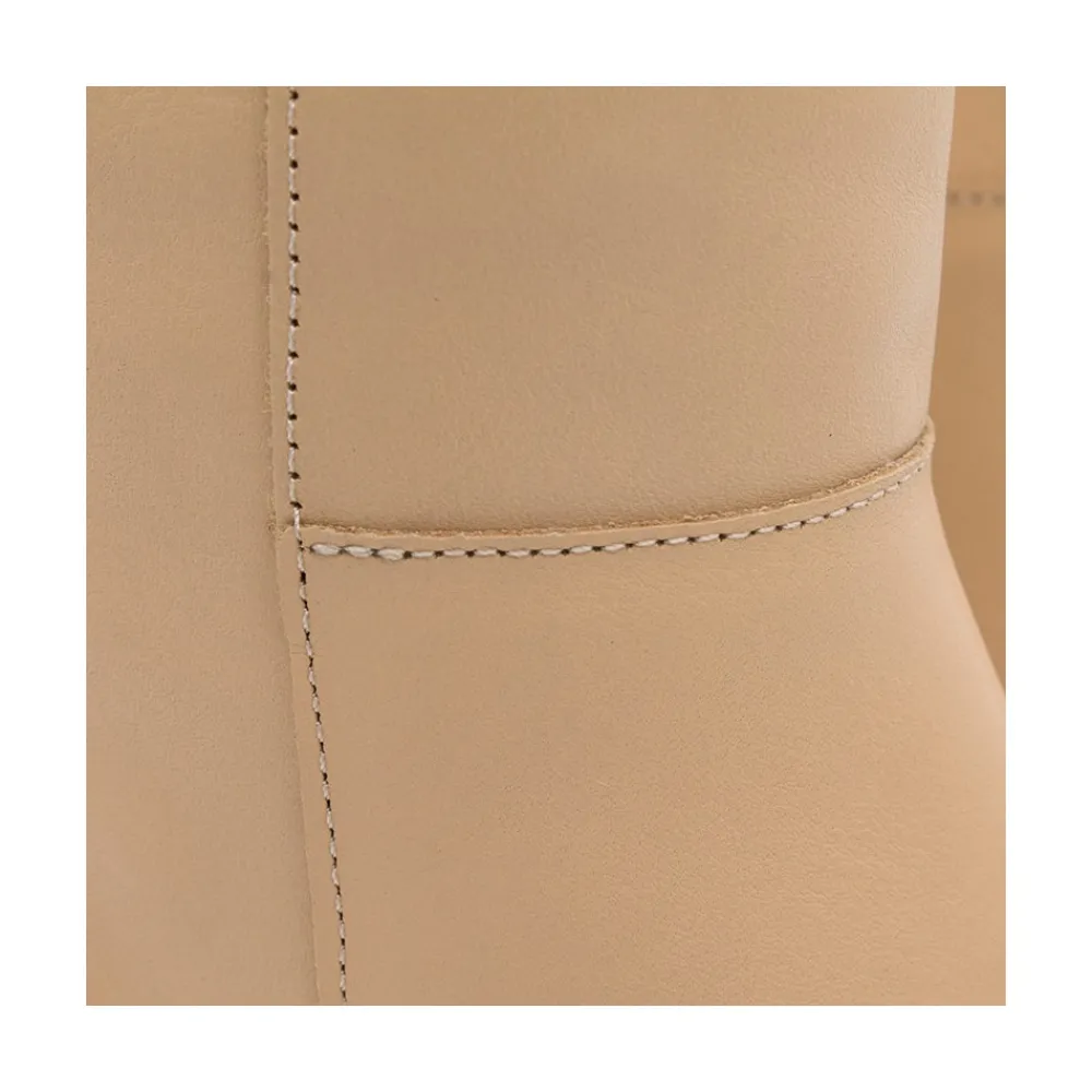 ANGEL ALARCON Enya - Botin De Pielcon Cremallera Interna Y Tacon Ancho Outlet