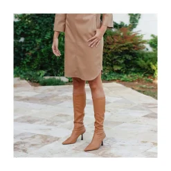 ANGEL ALARCON Fancy - Bota Elastica De Vestir Con Punta Fina Y Tacon Online