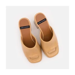 ANGEL ALARCON Gabrielle - Mule Acolchado De Tacon Alto Ancho Y Plataforma Online
