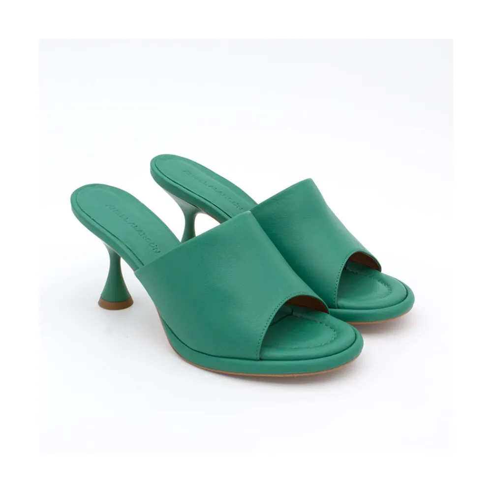 ANGEL ALARCON Galas - Mule De Tacon Medio Con Plantilla Acolchada Sale