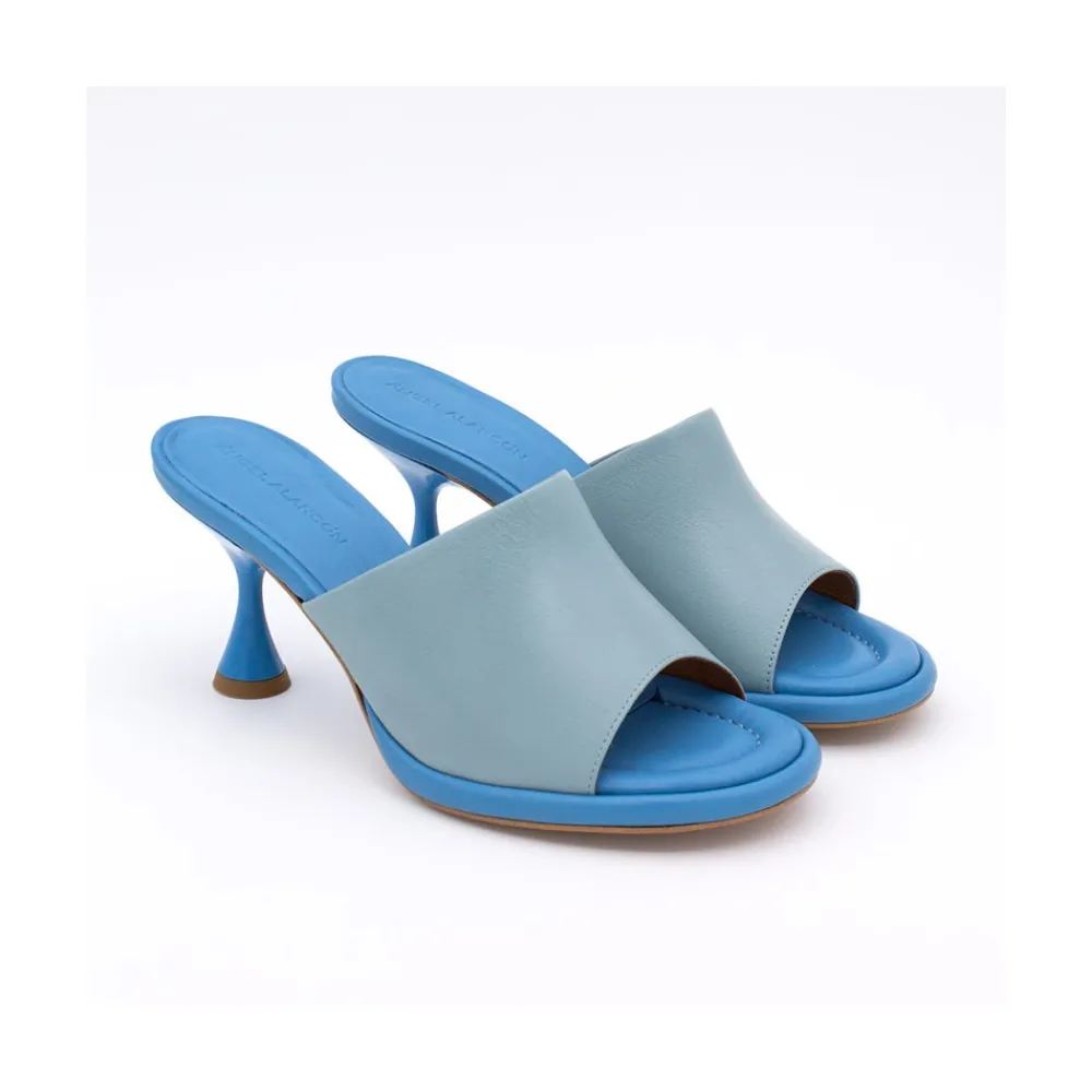 ANGEL ALARCON Galas - Mule De Tacon Medio Con Plantilla Acolchada Online