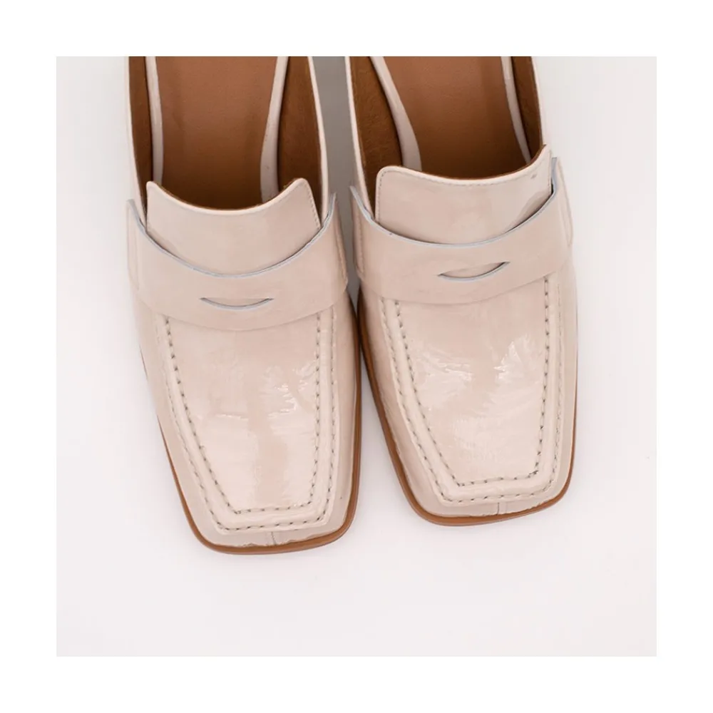 ANGEL ALARCON Glenda - Mocasin Abierto Con Tacon Sale