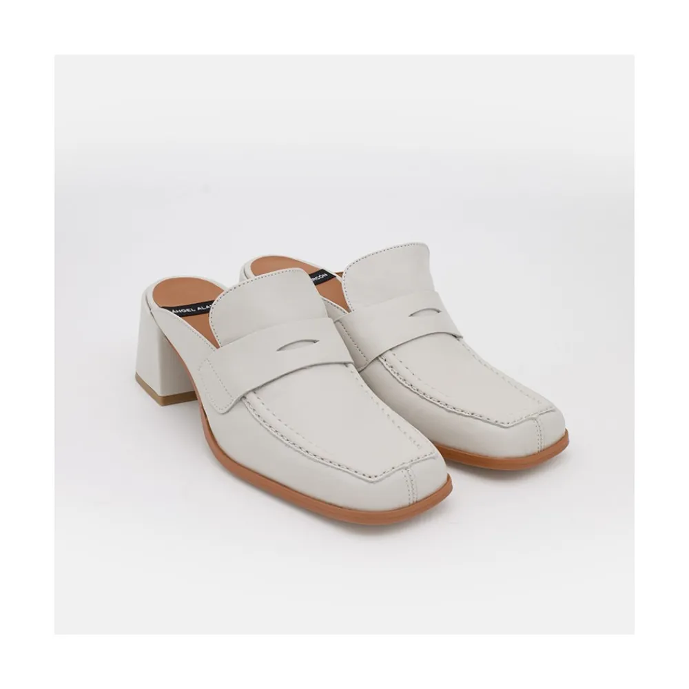 ANGEL ALARCON Glenda - Mocasin Abierto Con Tacon Sale