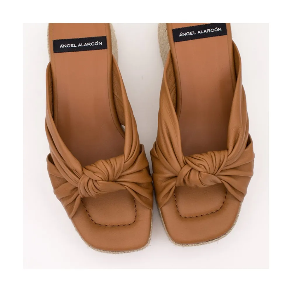 ANGEL ALARCON Hardy - Mule De Piel De Cuna De Esparto Trenzado Best