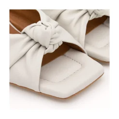 ANGEL ALARCON Hepburn - Mule De Piel Con Nudo Sale