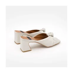 ANGEL ALARCON Hepburn - Mule De Piel Con Nudo Sale