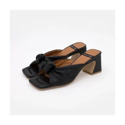 ANGEL ALARCON Hepburn - Mule De Piel Con Nudo Best