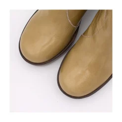 ANGEL ALARCON Ingrid - Botin De Piel Brillante Con Tacon Y Plataforma Clearance
