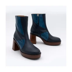 ANGEL ALARCON Ingrid - Botin De Piel Con Tacon Y Plataforma Online
