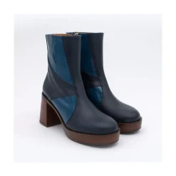 ANGEL ALARCON Ingrid - Botin De Piel Con Tacon Y Plataforma Online