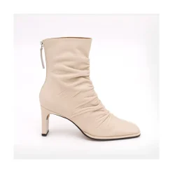 ANGEL ALARCON Janet - Botines De Piel Arrugados Con Tacon Best