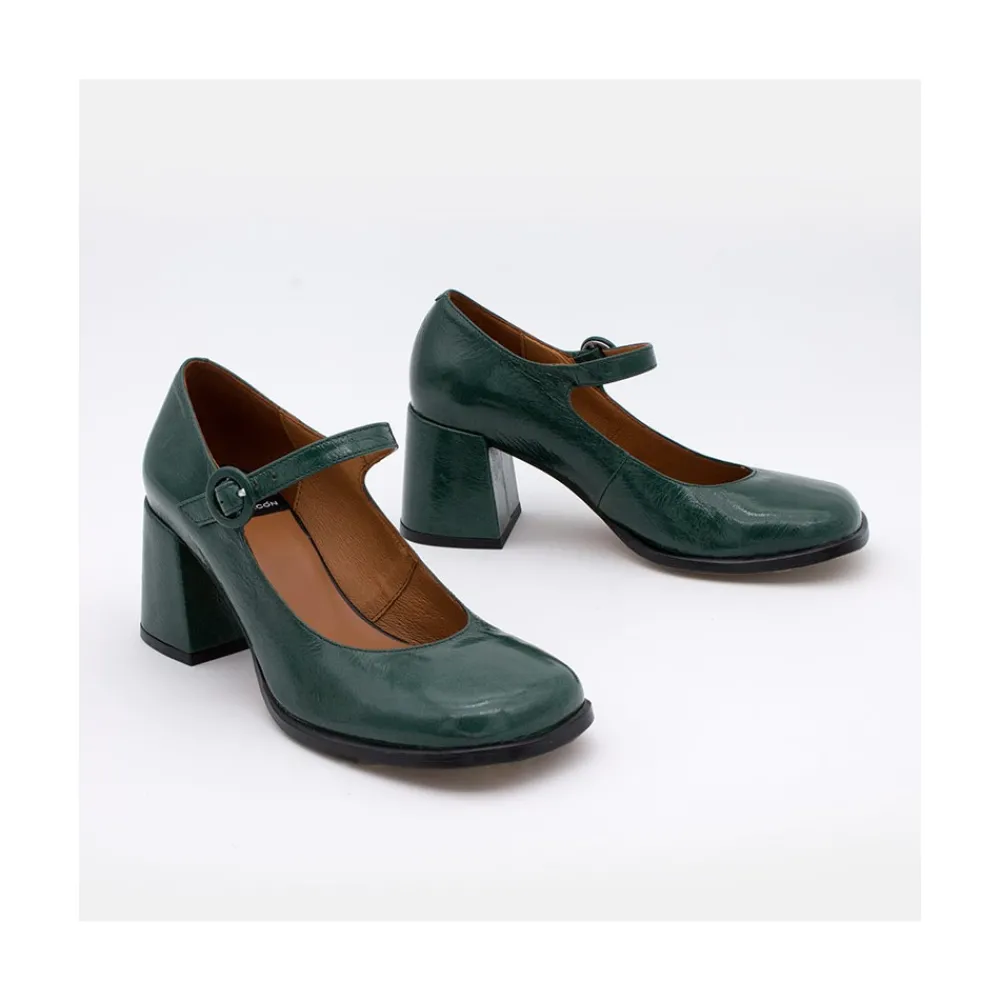 ANGEL ALARCON Jett - Zapatos Mary Jane Diferentes, Redondeados Y Con Tacon Ancho Outlet