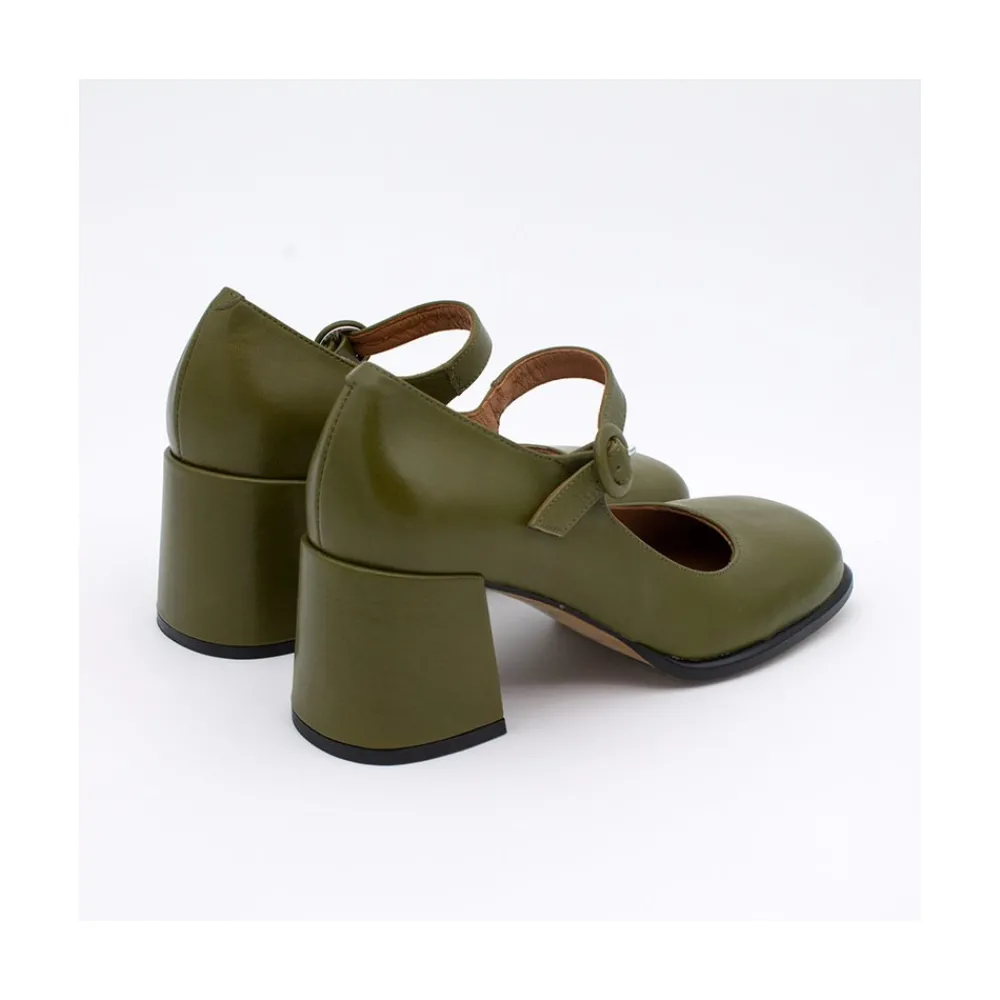 ANGEL ALARCON Jett - Zapatos Mary Jane Diferentes, Redondeados Y Con Tacon Ancho Discount