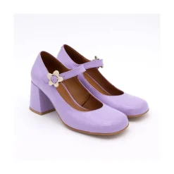 ANGEL ALARCON Jett Flower - Zapatos Mary Jane Con Hebilla De Flor Y Tacon Ancho Discount