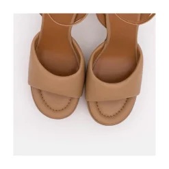 ANGEL ALARCON Kelis - Sandalia Acolchada Con Tacon Ancho Y Plataforma Online