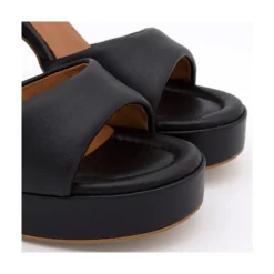 ANGEL ALARCON Kelis - Sandalia Acolchada Con Tacon Ancho Y Plataforma Outlet
