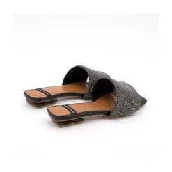 ANGEL ALARCON Leanne - Mule Acolchado Con Pala De Brillantes Discount