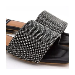 ANGEL ALARCON Leanne - Mule Acolchado Con Pala De Brillantes Discount