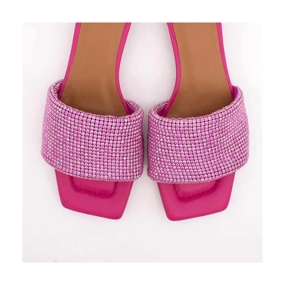 ANGEL ALARCON Leanne - Mule Acolchado Con Pala De Brillantes Best