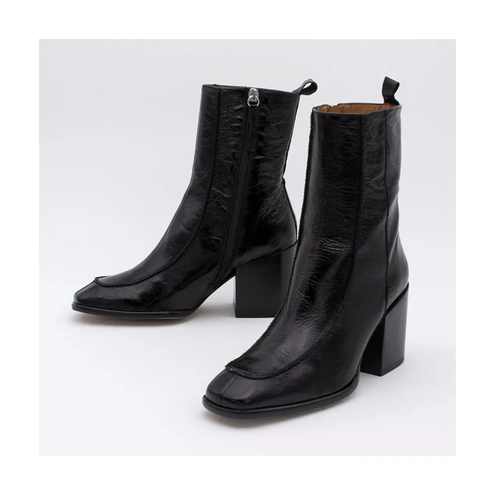 ANGEL ALARCON Lebrock - Botines De Mujer Comodos Con Tacon Ancho