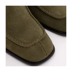 ANGEL ALARCON Lebrock - Botines De Mujer Comodos De Ante Con Tacon Ancho New