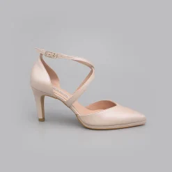 ANGEL ALARCON Liliam - Zapatos De Novia Tacon Medio Y Mini Plataforma Comodos Online