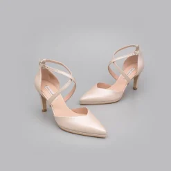 ANGEL ALARCON Liliam - Zapatos De Novia Tacon Medio Y Mini Plataforma Comodos Online